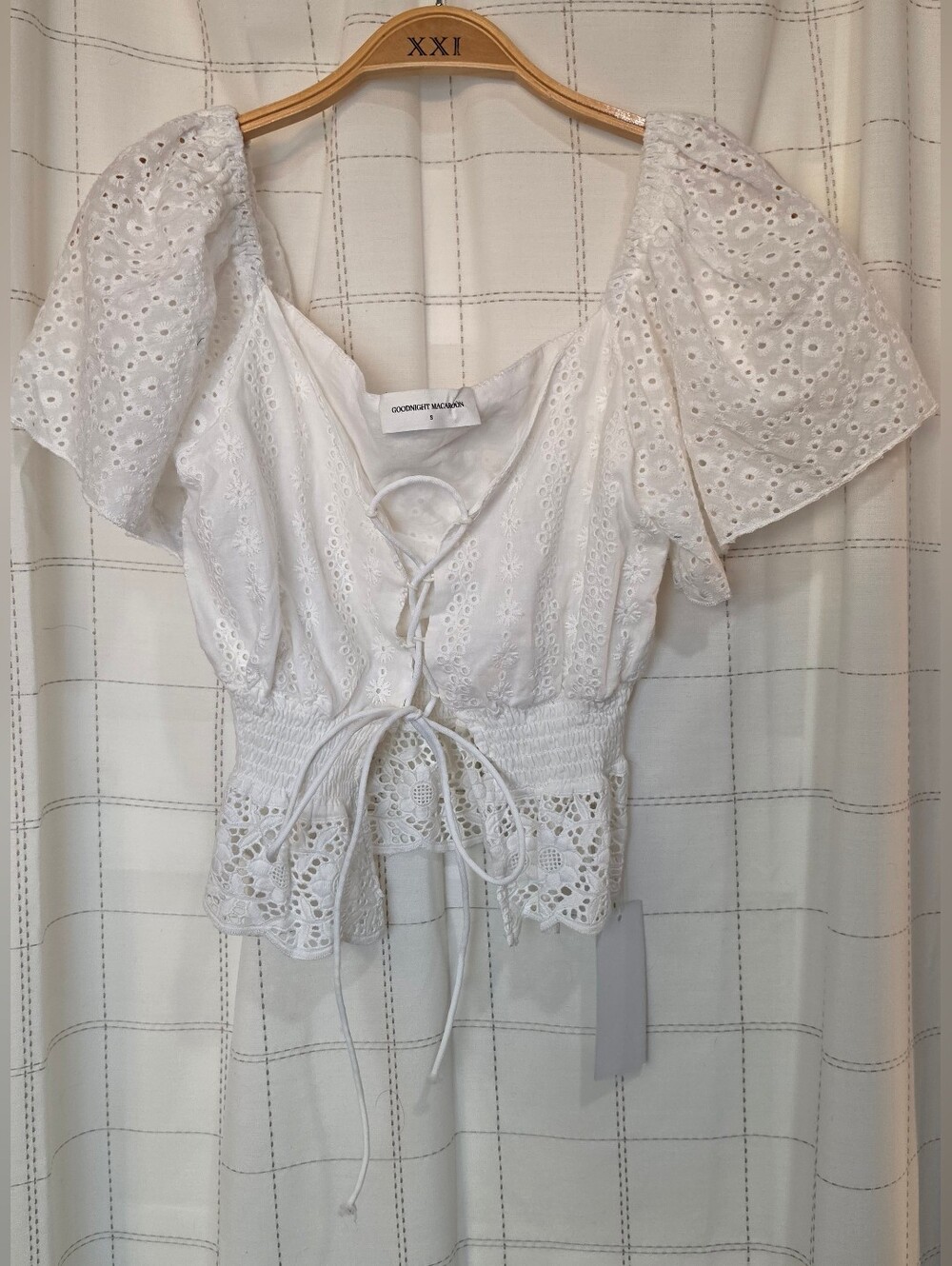 Goodnight Macaroon Eyelet Lace Top - Picture 6 of 7